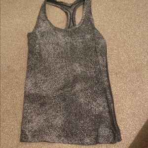 Women’s Lululemon Gray and Black Speckled Tank